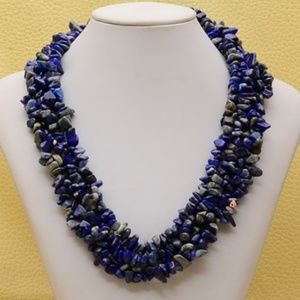 This Multi stone Blue Lapis Lazuli Ladies Necklace